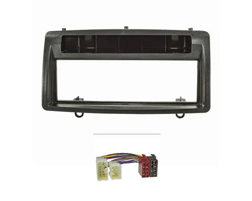 tomzz Audio Radioblende Set passt für Toyota Corolla E12 E120 Bj.2002-2007 schwarz Autoradio