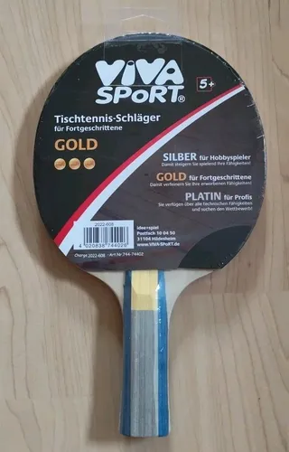 VIVA SPoRT Tischtennisschläger Gold Neu Und OVP