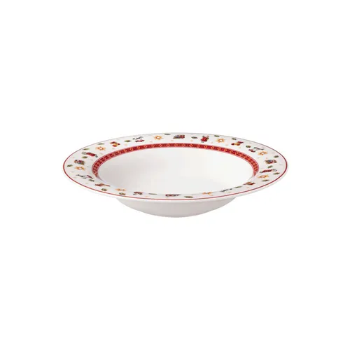 Villeroy & Boch Toy's Delight Specials Suppenteller 23 cm - Teller für festliche Anlässe, aus hochwertigem Porzellan, ideal für die Weihnachtszeit und stilvolle Suppenpräsentation.