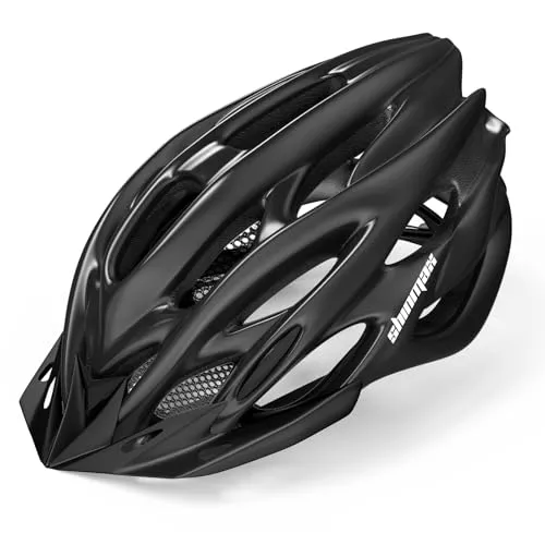 Shinmax Fahrradhelm Herren Damen MTB Helm Visier und Rücklicht | Erwachsene Fahrradhelm mit Licht,21 Belüftungskanäle ,Rennradhelm mit waschbarem Fliegennetz für hohe Sicherhei
