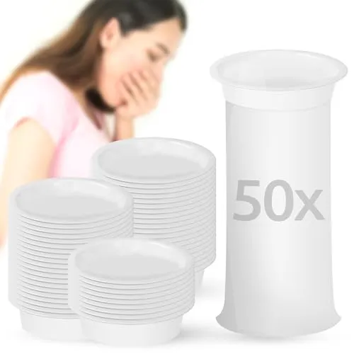 ECENCE Arzttasche Brechbeutel mit Ring in weiß von ECENCE