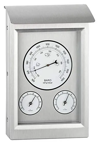 GardenMate Analoge Wetterstation HOME Barometer Thermometer Hygrometer für drinnen und draußen