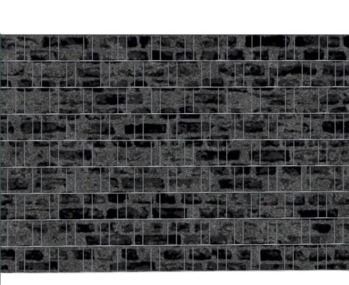 zaunzu Sichtschutzstreifen STONE - Bedruckter Sichtschutz 2,5m x 1,8m, (1 Rolle, Motivdruck Sichtschutzstreifen), Einfarbiger Druck für Doppelstabgitter