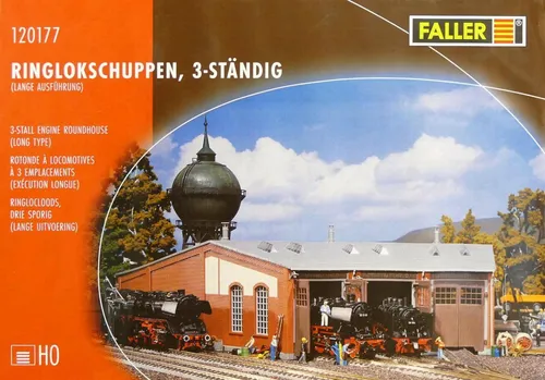 Faller 120177 Spur H0 - Ringlokschuppen 3- ständig NEU und OVP