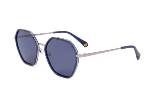 Polaroid Pld 6147/s/x PJP/C3 BLUE Sunglasses Women's Polycarbonate, Standard, 56