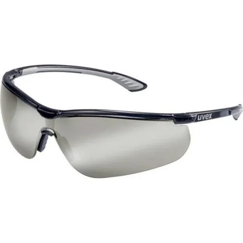 Uvex 9193885 Sportstyle Silver Brille - BMX- & MTB-Brillen mit UV-Filter, beidseitig beschlagfrei und kratzfest. Ideal für Sportler dank weicher, verstellbarer Nasenpads und rutschfesten Bügeln für perfekten Sitz.