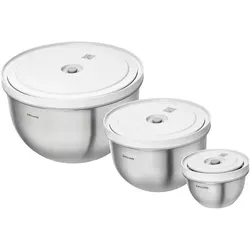Zwilling 6tlg. Fresh & Save Bowls Vakuumschüssel Set - Frischhalten leicht gemacht - Vorratsbehälter Set für Lebensmittelaufbewahrung, mit Vakuumfunktion für längere Frische und weniger Abfall.