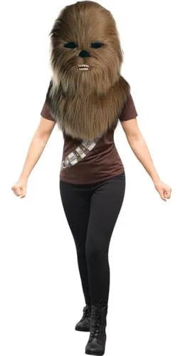 Rubies Star Wars Chewbacca Maskottenkopf - Bequemer und offener Sichtbereich für ein tolles Tragegefühl. Hochwertige Verarbeitung und Schaumstoffverstärkungen machen diesen Kopf ideal für Events und Fandoms. Ein Muss für Star-Wars-Fans!