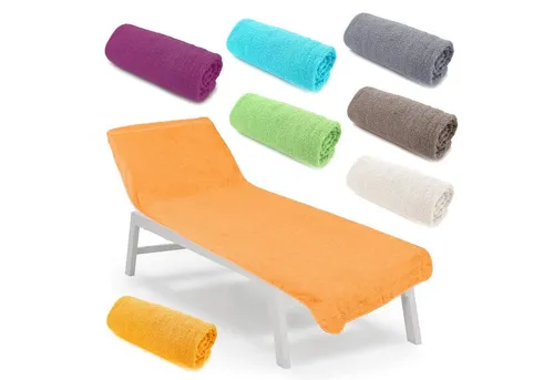 heimtexland Liegenauflage Liegestuhl Schonbezug Frottee Liegestuhlauflage, (Typ772, 1 St), saugstark, schnelltrocknend, hygienisch