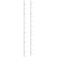 vidaXL Wand Weinregal für 12 Flaschen - Weinregal für 12 Flaschen aus hochwertigem, pflegeleichtem Eisen; modernes Design für stilvolle Küchen und Bars, einfach zu montieren.