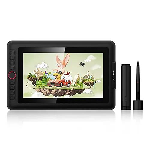 XPPen Grafiktablett mit Display Artist 12 Pro, vollständig laminiertes Display, 11,6 Zoll, 8 Tastenkombinationen, Eingabestift ohne Batterie, 8192 Ebenen, mit 60°-Tilt-Funktion