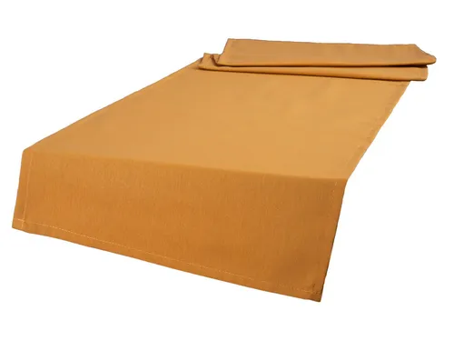beties Tischläufer Wunschton (1-tlg, 1 Stück Tischläufer), Tischläufer ca. 40x130 cm, unifarben, einfarbig safran-gelb