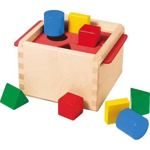 Selecta 62005 Sortierbox - Sortier- und Steckspiel aus Holz - Sortier- & Stapelspielzeug für Kinder von 1 bis 3 Jahren, fördert gezielt die Motorik mit fröhlichem Spielspaß. Robuste Handarbeit aus hochwertigem Holz, sicher und ungiftig.