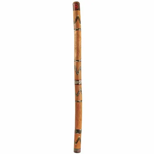 Meinl DDG1-BR Didgeridoo - Didgeridoo aus handbearbeitetem Bambusrohr, 120 cm lang, aufwendig bemalt in braun, ideal für authentische Klangerlebnisse und kulturelle Musiktraditionen.
