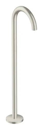 Axor Uno Wanneneinlauf bodenstehend gebogen - Edelstahl Optic - Hochwertiger Wanneneinlauf aus Edelstahl, elegant gebogen für modernes Baddesign und optimales Wassermanagement.