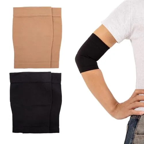 Paare Kompression Arm Ärmel 20-30 mmHg Kompressionsärmel Abnehmen Arm Ärmel Elastische Kompression Armstulpen Lymphödem Armwärmer Former Medizinische Kompressionsarm Ärmel für Damen Herren 2