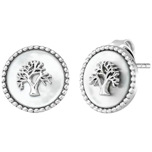 Engelsrufer Ohrstecker ERE-LILTREE-PE-ST aus 925er Silber - Ohrschmuck aus 925er Silber, elegantes Design für jeden Anlass und ein zeitloses Accessoire, das Ihr Outfit perfekt ergänzt.