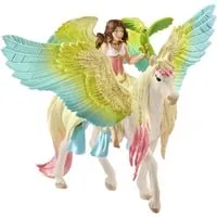 Bayala Surah mit Glitzer-Pegasus, Spielfigur - Spielzeug für Kinder von 5 bis 12 Jahren, mit funkelndem Glitzer-Pegasus für fantasievolles Spielen und Abenteuer.