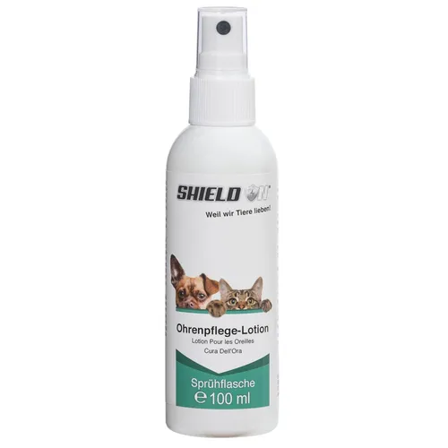 ShieldOn Ohrenpflege-Lotion für Hunde und Katzen - 100ml, Sprühflasche Pflege