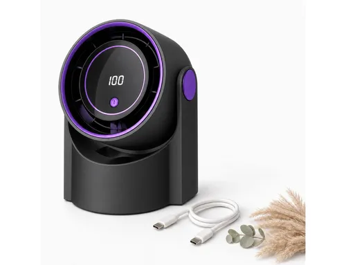 Bestlivings Tischventilator mobil mit 1200 mAh AKKU – Leiser 2-in-1 Ventilator