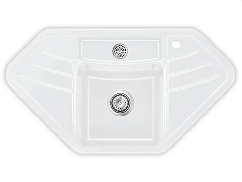 Systemceram Vega Eck Grönland Keramikspüle von systemceram