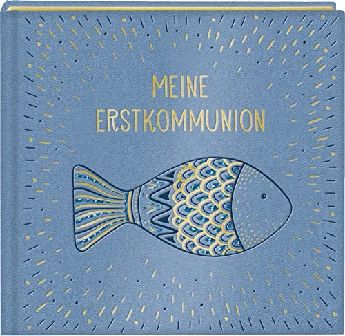 Eintragalbum – Meine Erstkommunion: Fisch - Schönes Eintragalbum zur Erstkommunion mit liebevollen Fisch-Motiven. Ideal, um besondere Erinnerungen festzuhalten und für die Ewigkeit zu bewahren.