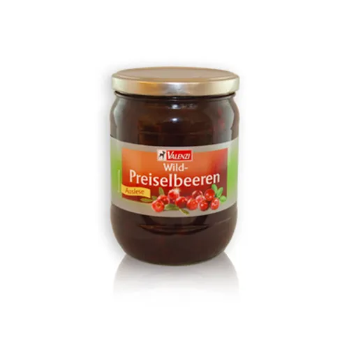 Valenzi Wildpreiselbeeren sehr süss und fruchtig im Geschmack 945g
