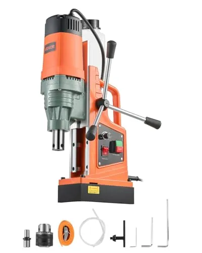 VEVOR Magnetbohrmaschine 1550 W, kompakte Kernbohrmaschine für Metalloberflächen