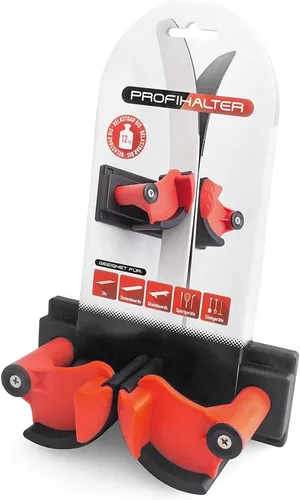 Pro Clip Profihalter Skihalterung - Wandmontage bis 12 Kg - Träger & Halterungen für skisichere Aufbewahrung, robust und ideal für Keller oder Garage, hält bis zu 12 Kg.