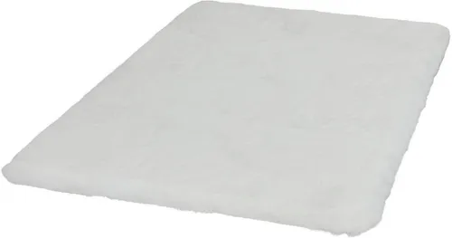 SCHÖNER WOHNEN-Kollektion Badematte Bali - Badematte in weiß mit kuscheliger Fell-Haptik, rutschhemmend und fußbodenheizungsgeeignet, ideal für ein gemütliches Badezimmer.