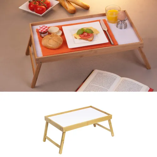 Betttablett Bambus HxBxT 22x50x30cm Betttisch Frühstückstablett Serviertablett