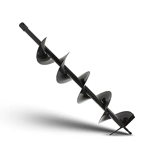 Erdbohrer Pflanzbohrer 150x800mm BITUXX - Erd- & Pfahlbohrer, ideal für einfache und effektive Erdlochbohrungen, robust aus Stahl gefertigt und perfekt für Gartenarbeiten.