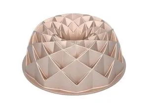 Birkmann Gugelhupfform Contoura, Gold, 9.5 cm - Backformen: Hochwertige antihaftbeschichtete Gugelhupfform aus Metall, perfekt für saftige Kuchen und einfache Reinigung.