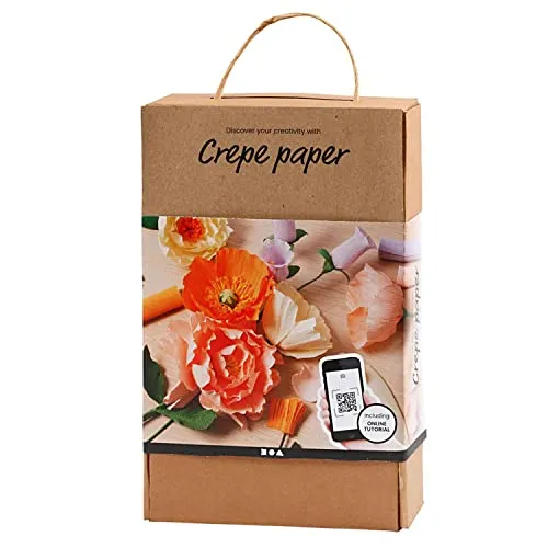 Creativ Company Krepppapier (97738) - Bastelbedarf für kreative Projekte, ideal für Kinder und Erwachsene, vielseitig einsetzbar für Dekoration und Kunstwerke.
