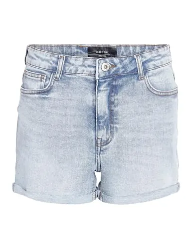 Noisy may Damen Shorts - Hochwertige Denim Hot Pants - Damen-Shorts im Slim Fit aus 99% Baumwolle, ideal für den Sommer. Authentischer Jeans-Look mit 5-Pocket-Design für lässige Outfits.