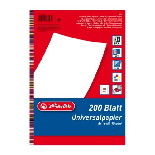 Herlitz Kopierpapier Kopierpapier A4 90g/qm weiß VE=200 Blatt