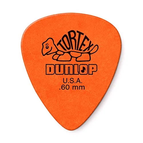 Jim Dunlop Beutel mit 72 0,60 mm Plektren 418R060 in orange von Jim Dunlop