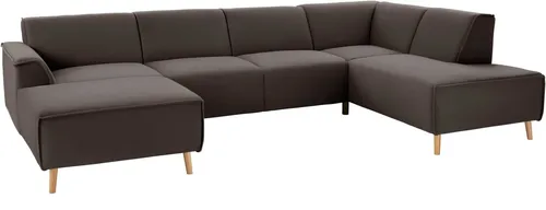 Home affaire Wohnlandschaft Janek Scandic Design, elegant und zeitlos U-Form, mit Federkern und Keder in scandinavischem Design
