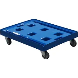 Transportroller Gigant 800 x 600 mm Typ B – 4 wendige Lenkrollen - Stabiler Transportroller mit großer Auflage (800×600 mm) und vier wendigen Lenkrollen. Ideal für den professionellen Einsatz in der Logistik und im Einzelhandel. Hohe Traglast bis 400 kg, leise auf glatten Böden.