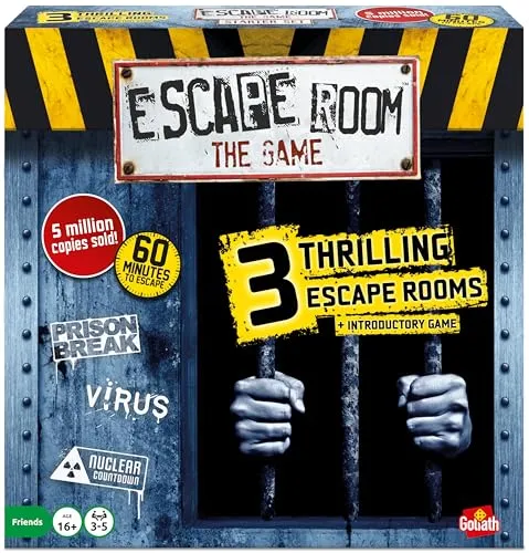 Escape Room: The Game - Vol. 1 - Gesellschaftsspiel für 3-5 Spieler ab 16 Jahren, mit 3 spannenden Szenarien und herausfordernden Rätseln für ein aufregendes Escape Room Erlebnis zu Hause.