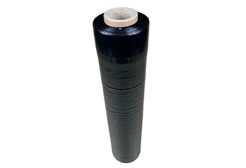 Packen24 GmbH Schutzfolie Stretchfolie SCHWARZ 500 mm x ca. 236 m - 23 µ Palettenfolie, (1-St)