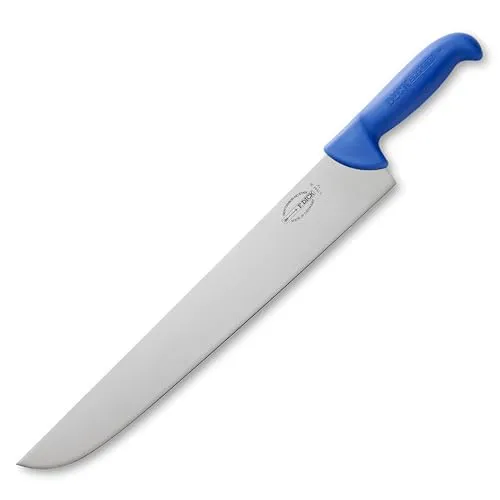 F. DICK Fleischmesser 36cm ErgoGrip - Blau, ideal für präzises Schneiden - Küchenmesser mit ergonomischem Griff für komfortables Arbeiten und präzise Schnitte, perfekt für Fleischliebhaber und Profiköche.