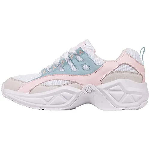 Kappa Damen Overton Sneakers, Weiß, 38 EU in weiß von Kappa