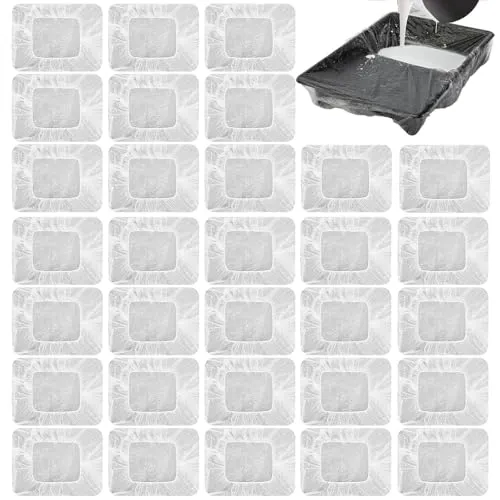 Paint Tray, 30 Stück 9 Zoll Lackwanne, Farbe Pfanne Liners,Einweg Farbtablett, Farbwanne Groß Einweg-Einlagen, Transparent Farbe Tray Liners für Malerei/Hausrenovierung und DIY-Projekte