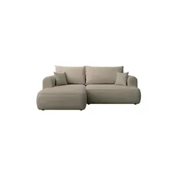 Selsey Ovo Mini Eckschlafsofa mit Stauraum in beige von Selsey