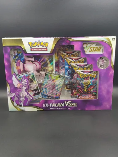 Pokémon Ur-Palkia-VSTAR Premium-Kollektion (DE) - Sammleredition für Pokémon-Fans, inklusive exklusiver TCG OVP Packs für spannende Spiele und strategische Herausforderungen.