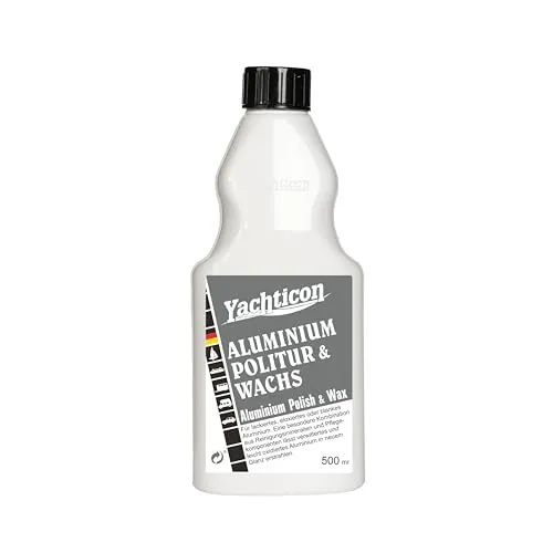 Produktbild Aluminium Polish and Wax 500 ml of Yachticon. Cleans, Polishes Protects &for lacquered, Aluminium, anodised, bare Alu. removes Oberflächenverschmutzungen &leaves no scratches.
