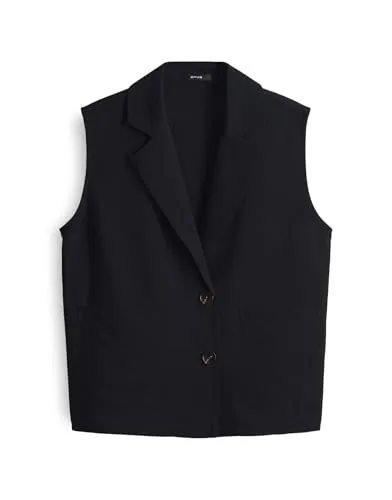 OPUS Damen Weste WILESSA - Stilvolles Key-Piece in Schwarz, Größe 40 - Funktionsjacken | Die OPUS Weste WILESSA vereint stilvolles Design mit hochwertigem Lenzing Ecovero-Material für ein angenehmes Tragegefühl und vielseitige Kombinationsmöglichkeiten.