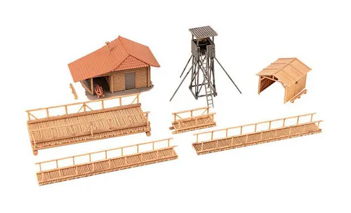 Faller 130637 Jagdhütte mit Hochsitz H0 neu OVP