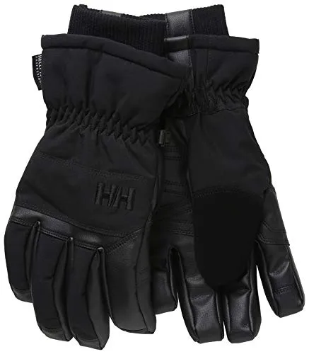 Helly Hansen Herren All Mountain Glove, Schwarz, M - Funktionale Handschuhe für Skitourengeher, atmungsaktiv mit Ziegenleder und Touchscreen-kompatibler Fingerspitze für optimalen Grip und Geschicklichkeit.